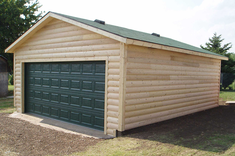 Log-sided-Garage-for-sale-in-harper-ks - Kansas Outdoor ...